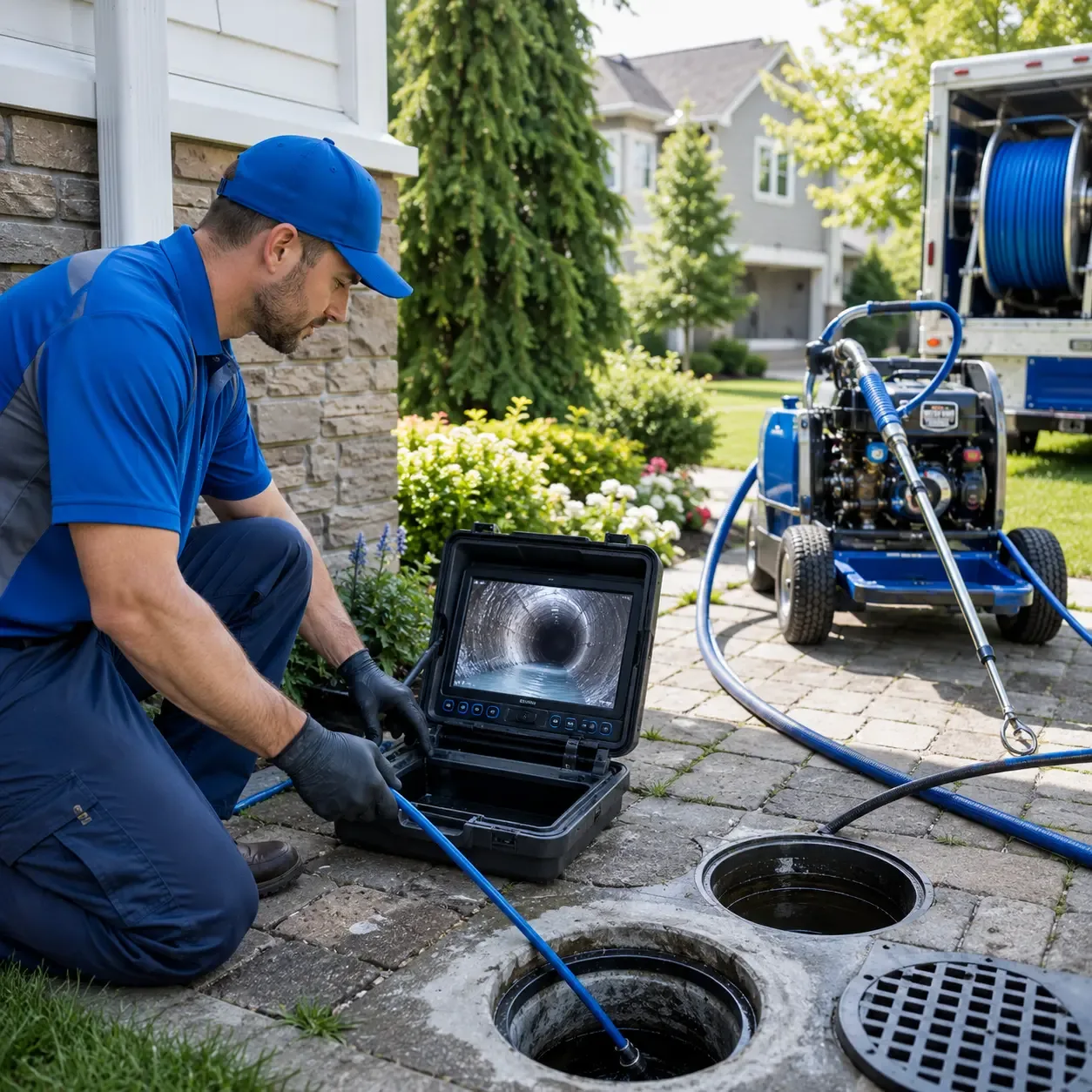 Outdoor drain cleaning professionals serving Valentines, VA