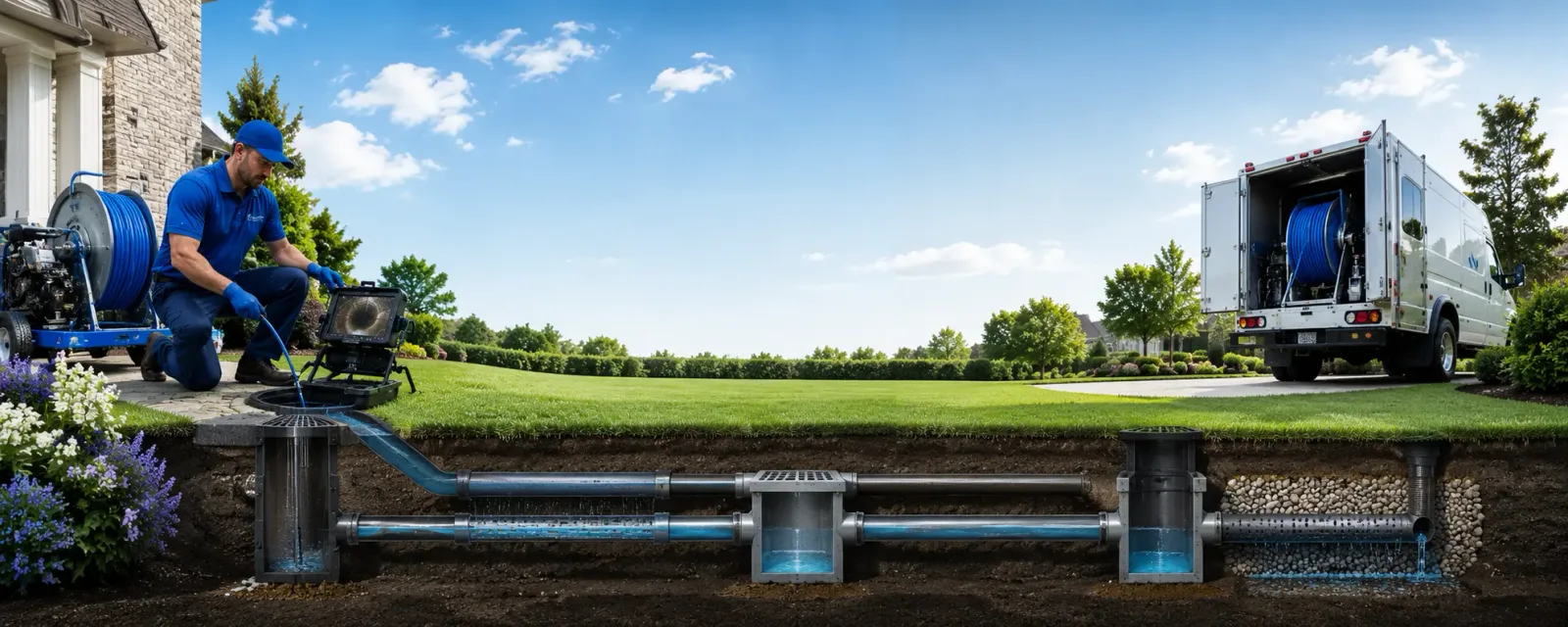 Outdoor drain cleaning information for Valentines, VA